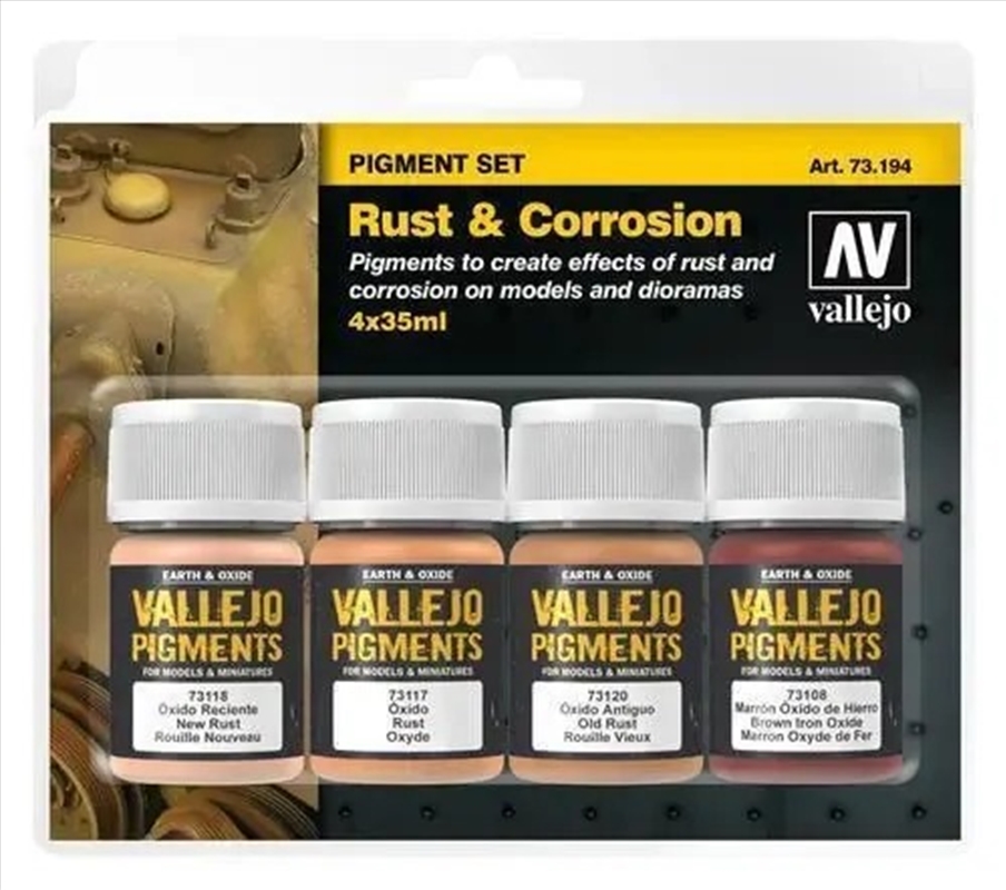 Vallejo - Pigments - Set Rust & Corrosion 35ml/Product Detail/Paints