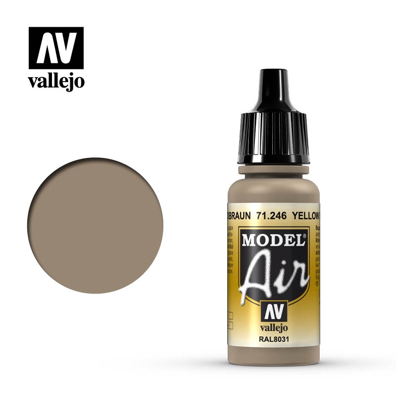 Vallejo - Model Air - Yellow Brown 17 ml/Product Detail/Paints