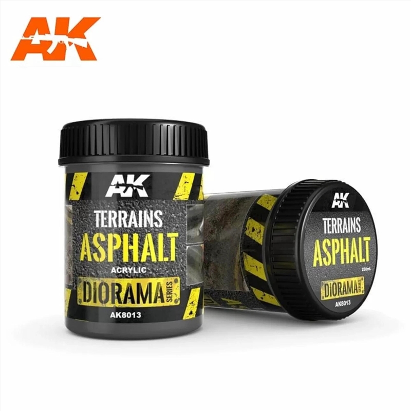 AK Interactive - Dioramas - Terrains Asphalt 250ml/Product Detail/Paints