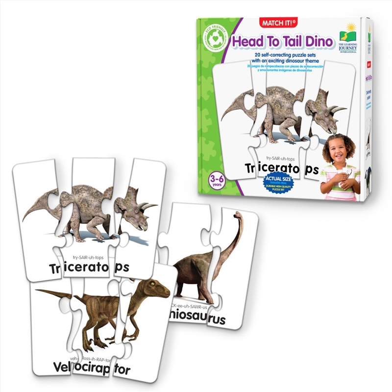 Match It! Head to Tail Dinos/Product Detail/Card Games