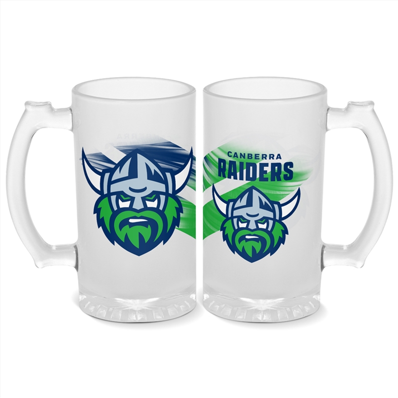 NRL - Raiders Stein Frosted 500ml/Product Detail/Drinkware