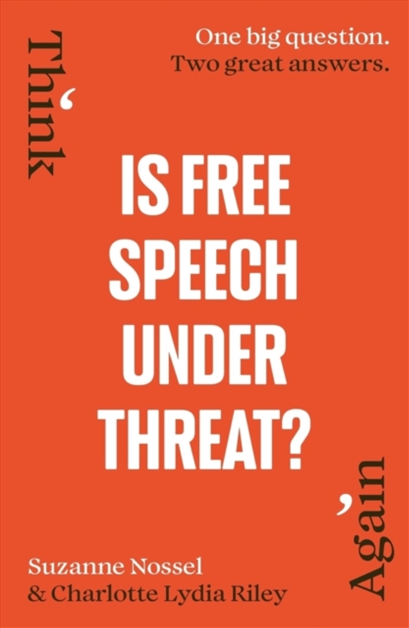 Is Free Speech Under Threat?/Product Detail/Literature & Poetry