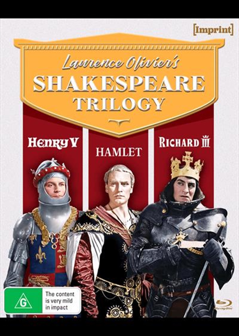Laurence Olivier's Shakespeare Trilogy  Imprint Collection #413 - #415/Product Detail/Drama