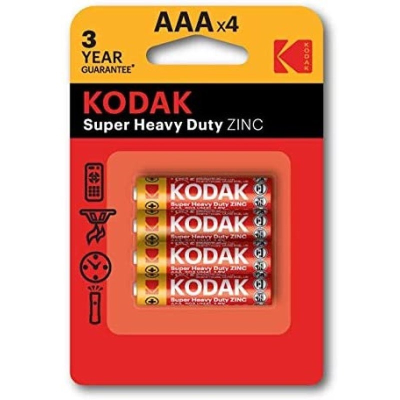 Kodak Batteries Super Heavy Duty Zinc AAA 4 Pack/Product Detail/Accessories