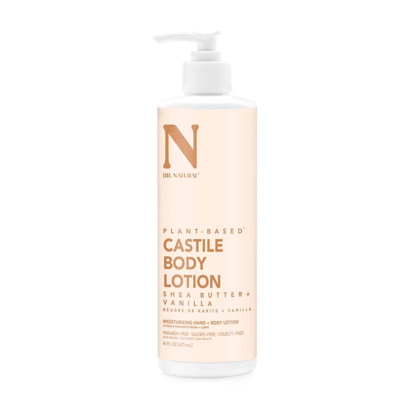 Dr Natural Castile Body Lotion 473ml Shea Butter & Vanilla/Product Detail/Beauty Products