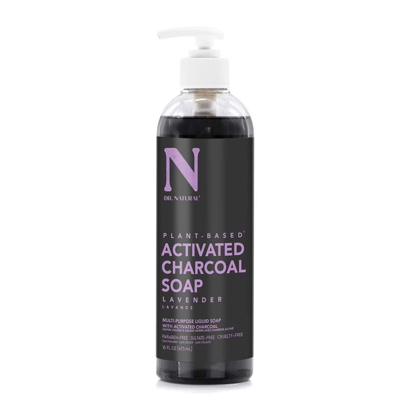 Dr Natural Charcoal Liquid Soap 473ml Lavender/Product Detail/Beauty Products
