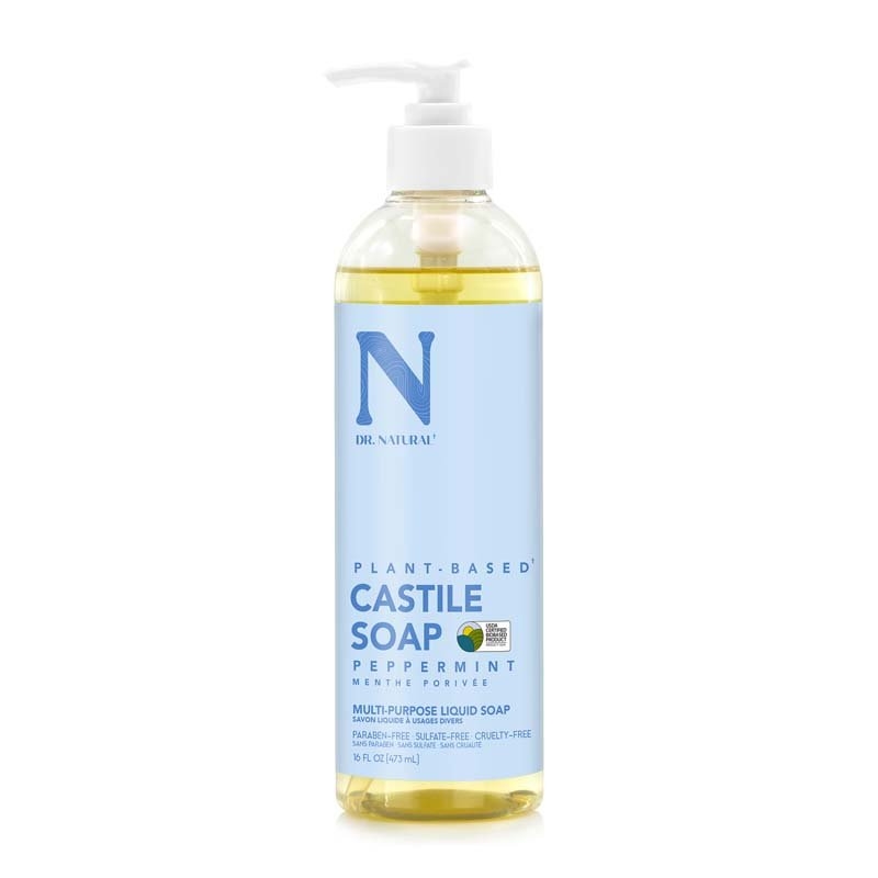 Dr Natural Castile Liquid Soap 473ml Peppermint/Product Detail/Beauty Products