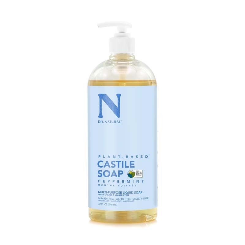 Dr Natural Castile Liquid Soap 946ml Peppermint/Product Detail/Beauty Products
