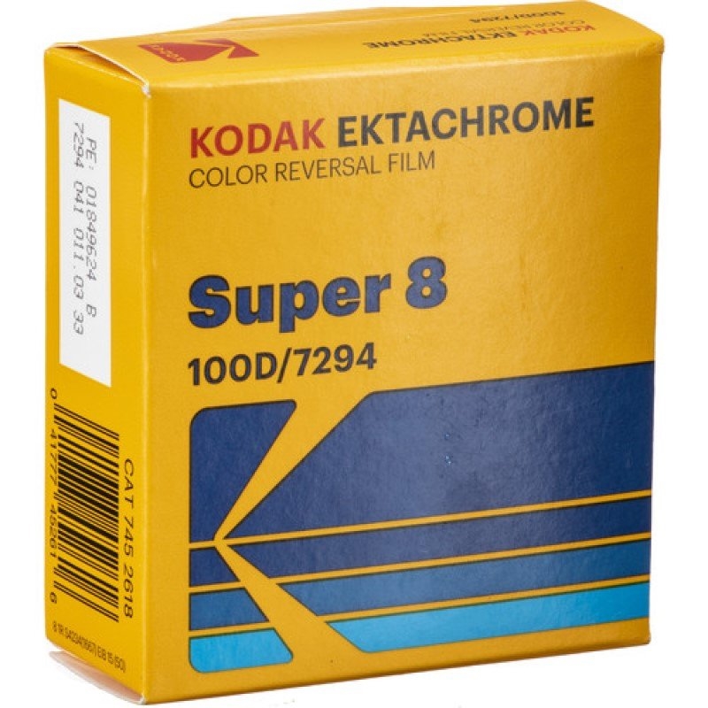 Kodak Film Ektachrome 100D Color Transparency Film #7294 (Super 8, 50' Roll)/Product Detail/Cameras