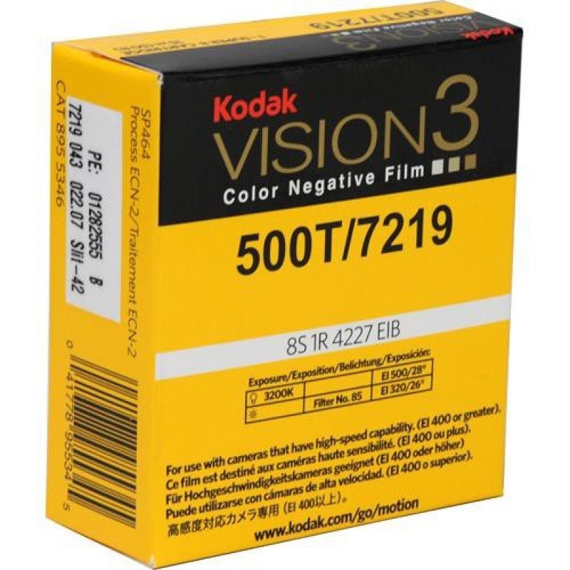 Kodak Film VISION3 500T Color Negative Film #7219 (Super 8, 50' Roll)/Product Detail/Cameras