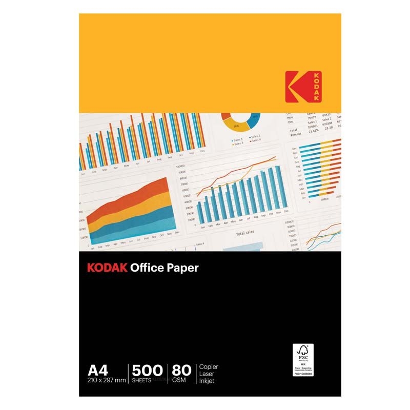 Kodak Premium A4 Copy Office Paper 80GSM - 500 Sheets/Product Detail/Cameras