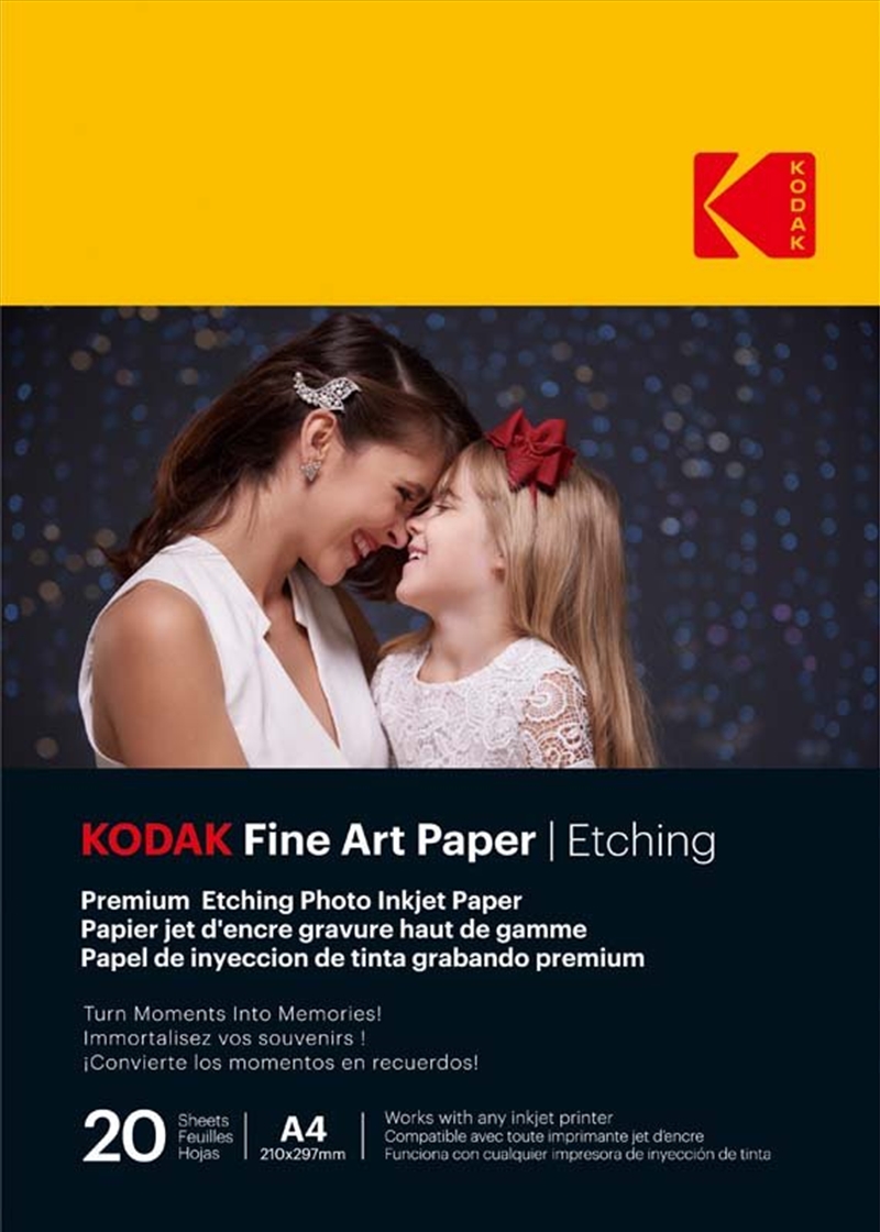 Kodak Fine Art Premium Etching Paper 210gsm A4 20 Sheets/Product Detail/Cameras