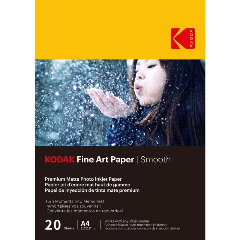 Kodak Fine Art A4 Smooth Paper 230GSM 20 Sheets/Product Detail/Cameras