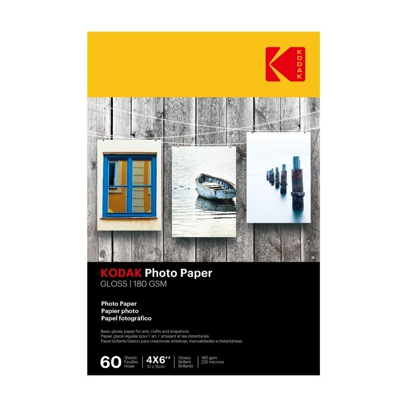 Kodak Photo Paper Gloss 180gsm 4 x 6 (4R) 60 Sheets/Product Detail/Cameras
