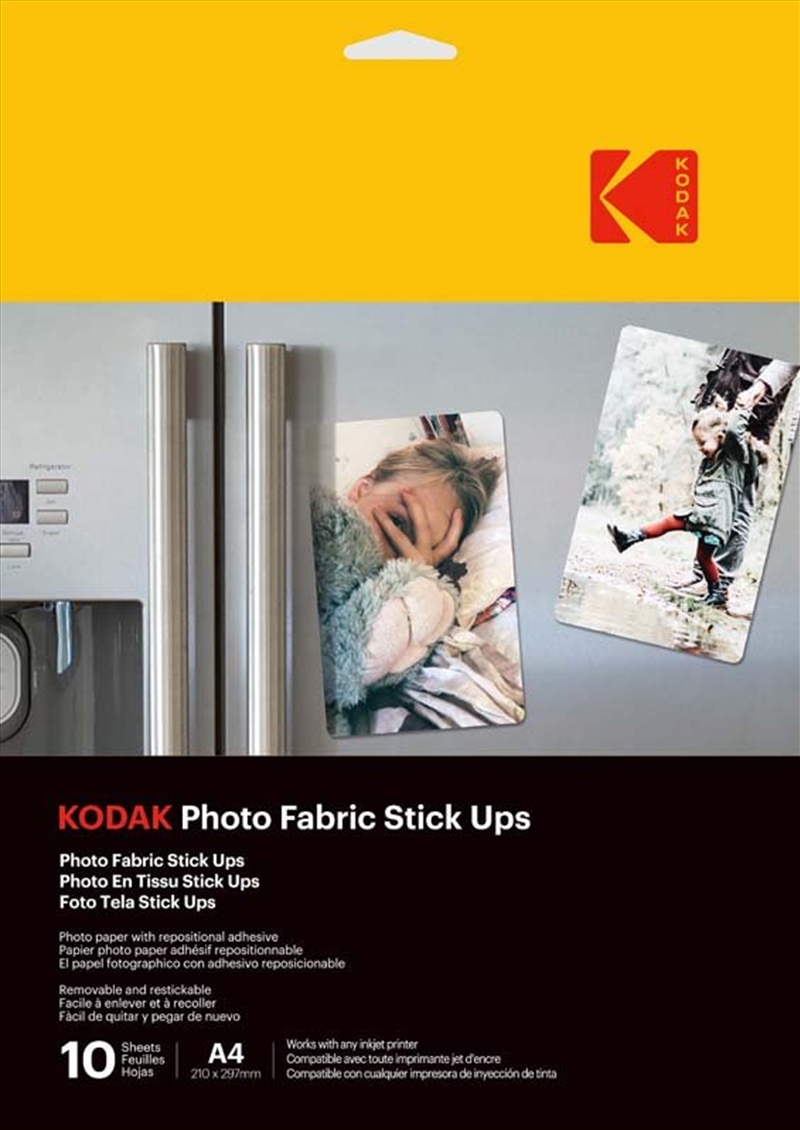 Kodak Photo Paper Fabric Stick Ups A4 10 Sheets/Product Detail/Cameras