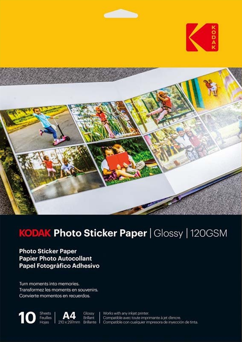 Kodak Photo Sticker Paper Glossy 120GSM A4 10 Sheets/Product Detail/Cameras