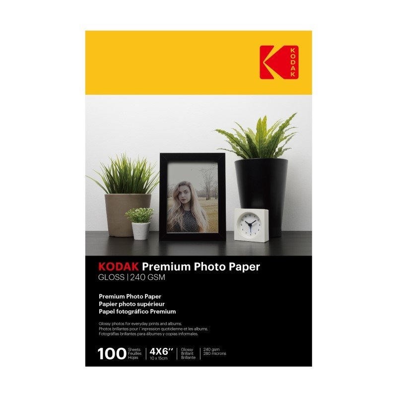 Kodak Photo Paper Gloss 240gsm 4 x 6 (4R) 100 Sheets/Product Detail/Cameras
