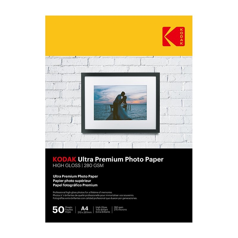 Kodak Photo Paper High Gloss 280gsm A4 50 Sheets/Product Detail/Cameras