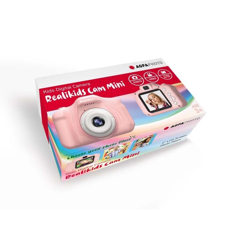 AgfaPhoto Realikids Mini Digital Camera Colour: Pink/Product Detail/Cameras