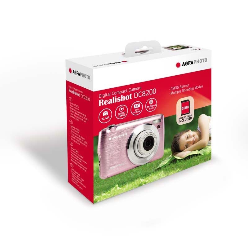 AgfaPhoto Realishot DC8200 Digital Camera Colour: Pink/Product Detail/Cameras