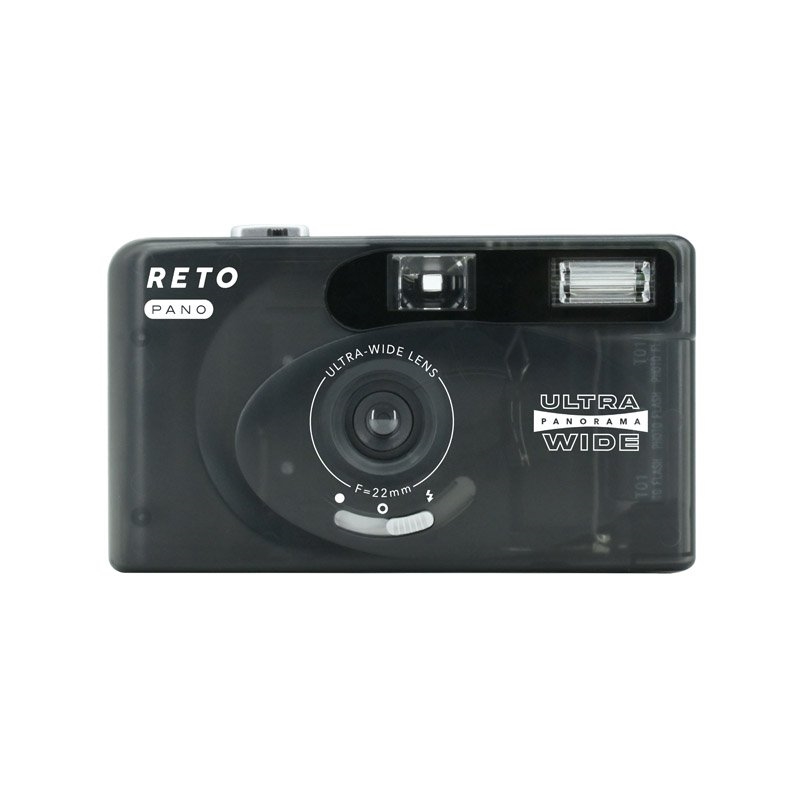 RETO PANO 35mm Film Camera Colour: Sheer Black/Product Detail/Cameras