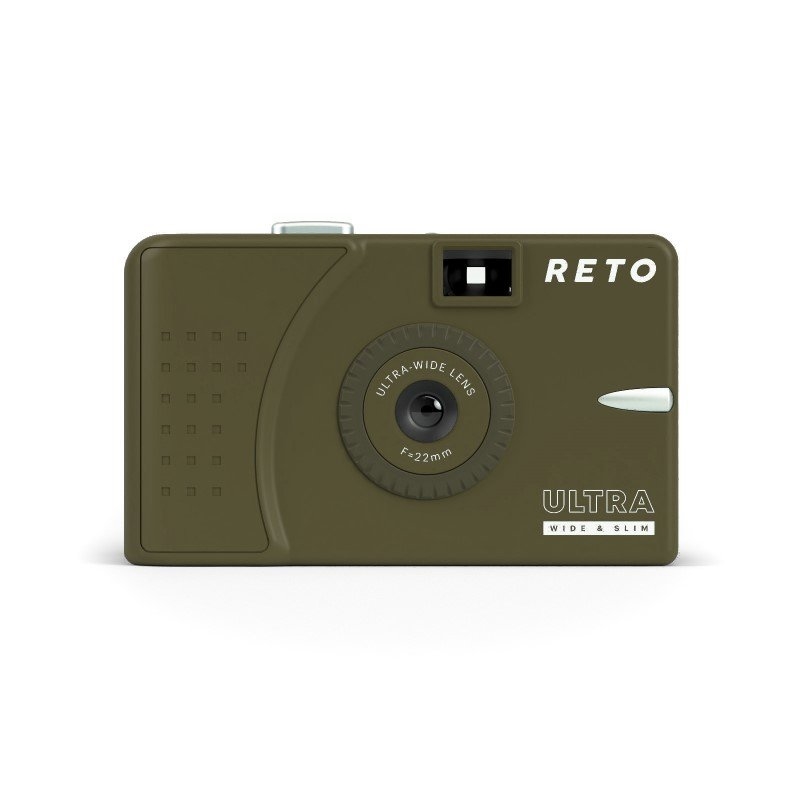 RETO Ultra Wide & Slim Film Camera Colour: Olive/Product Detail/Cameras