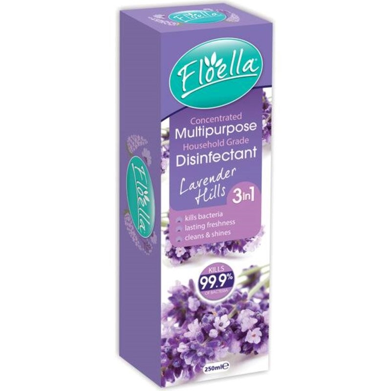 Floella Concentrated Disinfectant 250ml Scent: Lavender Hills/Product Detail/Cleaners