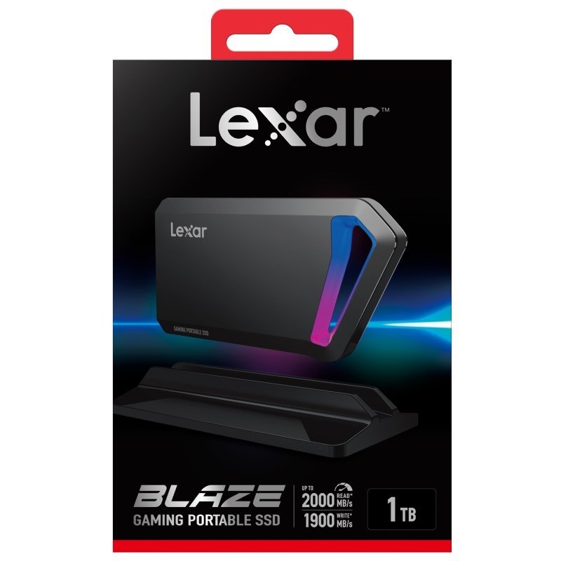 Lexar SL660 BLAZE GAMING Portable Solid State Drive SSD up to 2000MB/s read Capacity: 1TB/Product Detail/Electronics