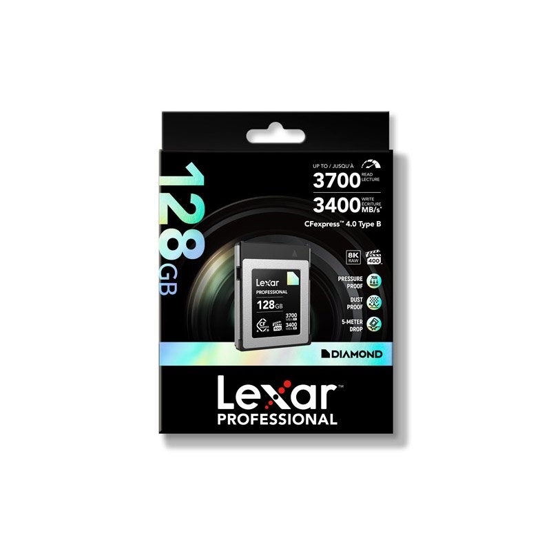 Lexar Professional CFexpress 4.0 Type B Diamond Series Card Capacity: 128GB/Product Detail/Electronics