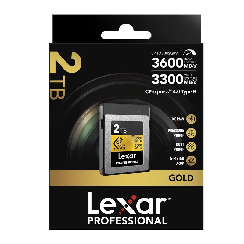 Lexar Professional GOLD CFexpress 4.0 Type B Card Capacity: 2TB/Product Detail/Electronics