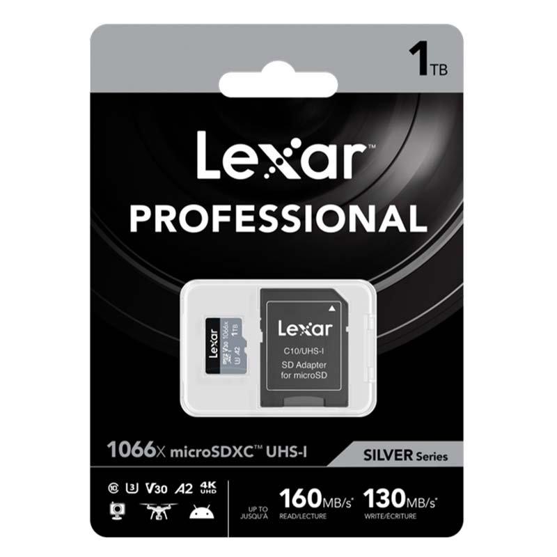 Lexar Professional 1066x microSDHC/SDXC UHS-I Silver Series SDMI Card Capacity: 1TB/Product Detail/Electronics
