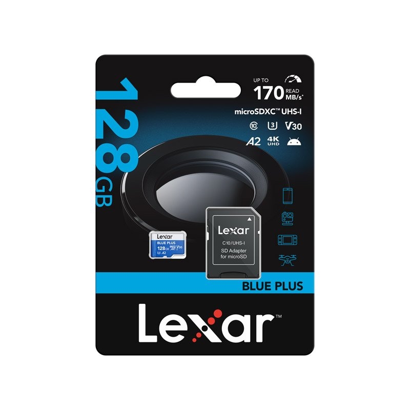 Lexar BLUE PLUS microSDXC UHS-1  SDMI Card Capacity: 128GB/Product Detail/Electronics
