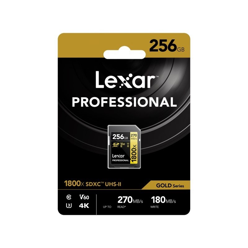 Lexar Professional 1800X SDXC UHS-II SD Card Capacity: 256GB/Product Detail/Electronics