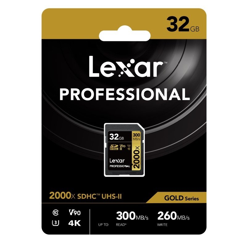 Lexar Professional 2000X SDHC/SDXC UHS-II SD Card Capacity: 32GB/Product Detail/Electronics