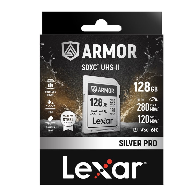 Lexar ARMOR SILVER PRO SDXC UHS-II Card Capacity: 128GB/Product Detail/Electronics