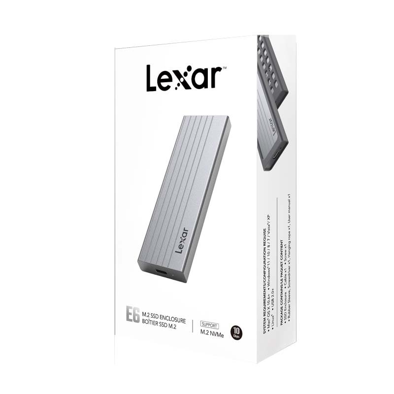 Lexar E6 Portable SSD M.2 SSD Enclosure USB 3.2 Gen 2/Product Detail/Electronics