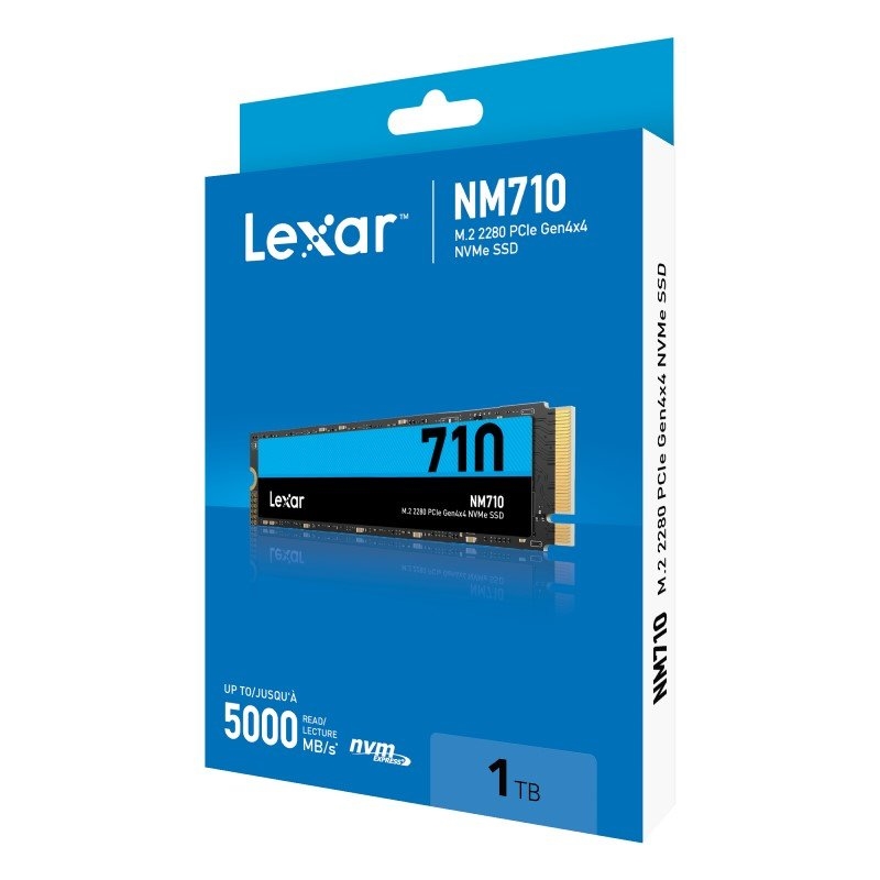 Lexar Internal NM710 M.2 2280 PCIe Gen4x4 NVMe SSD Capacity: 1TB/Product Detail/Electronics