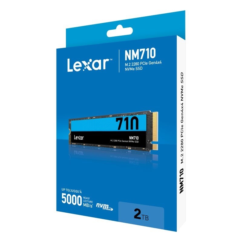 Lexar Internal NM710 M.2 2280 PCIe Gen4x4 NVMe SSD Capacity: 2TB/Product Detail/Electronics
