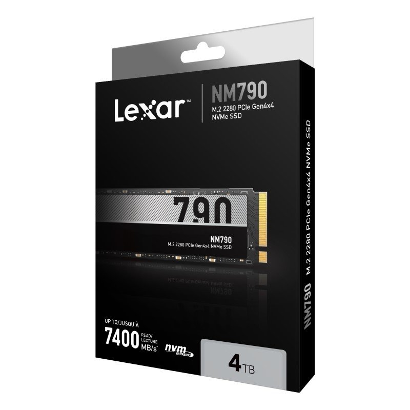 Lexar Internal NM790 M.2 2280 PCIe Gen4x4 NVMe SSD Capacity: 4TB/Product Detail/Electronics