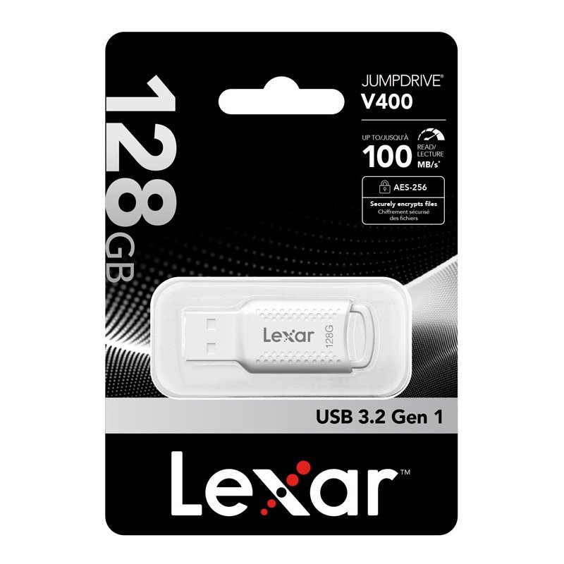 Lexar JumpDrive V400 USB 3.0 Flash Drive Capacity: 128GB White/Product Detail/Electronics