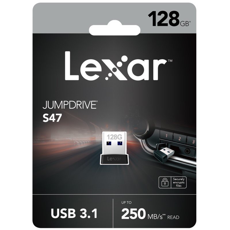 Lexar Jumpdrive S47 Plug N Stay USB 3.1 Flash Drive Capacity: 128GB/Product Detail/Electronics
