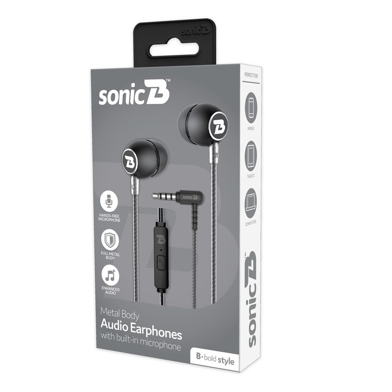 SonicB Bold Metal Wired Earphones/Product Detail/Headphones