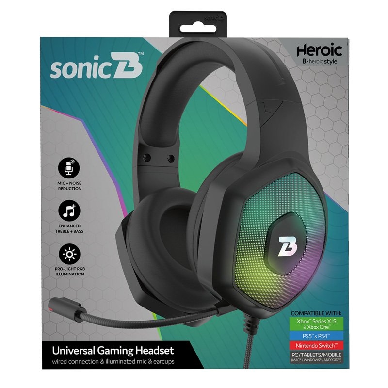 SonicB Heroic Wired Gaming Headset/Product Detail/Headphones