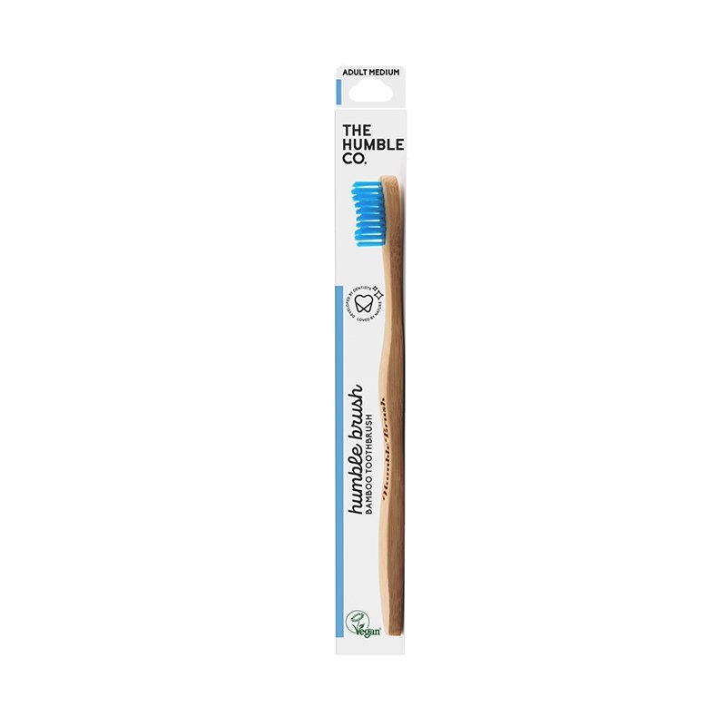The Humble Co. Bamboo Toothbrush - Medium Blue/Product Detail/Accessories