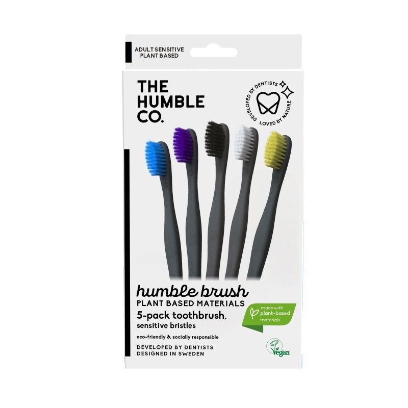 The Humble Co. Plant-Based Toothbrush - Soft 5 Pack - Assorted Colours/Product Detail/Accessories