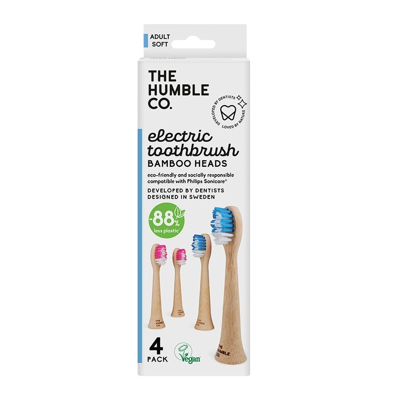 The Humble Co. Sonic Toothbrush Heads  4 Pack - Soft/Product Detail/Accessories