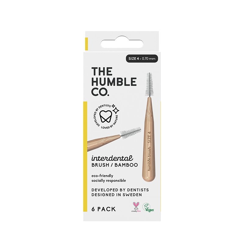 The Humble Co. Bamboo Interdental Brush 6 Pack Size 4/Product Detail/Accessories