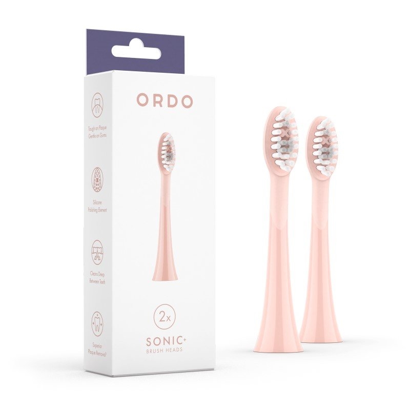 Ordo Sonic Brush Heads 2 Pack Colour: Rose Gold/Petal/Product Detail/Accessories