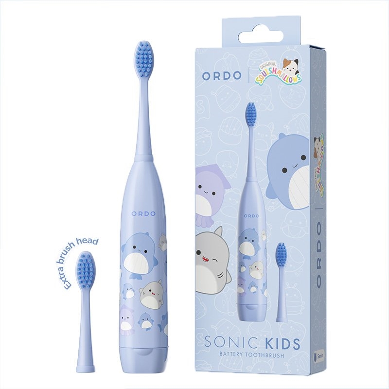 Ordo Sonic Kids Squishmallows Battery Powered Toothbrush Character: Squish Samir/Product Detail/Accessories