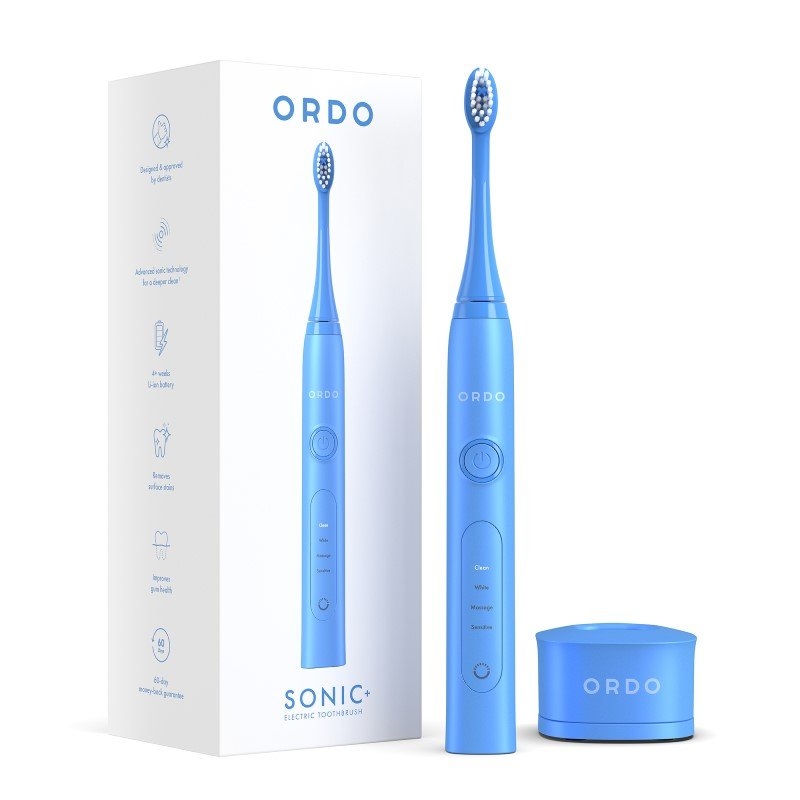 Ordo Sonic+ Electric Toothbrush Colour: Arctic Blue/Product Detail/Accessories
